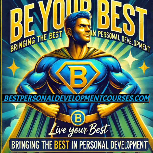 be your best is at the top of the page and live your best at the bottom. it also says brining you the best in personal development. it represents the bestpersonaldevelopmentcourses.com site